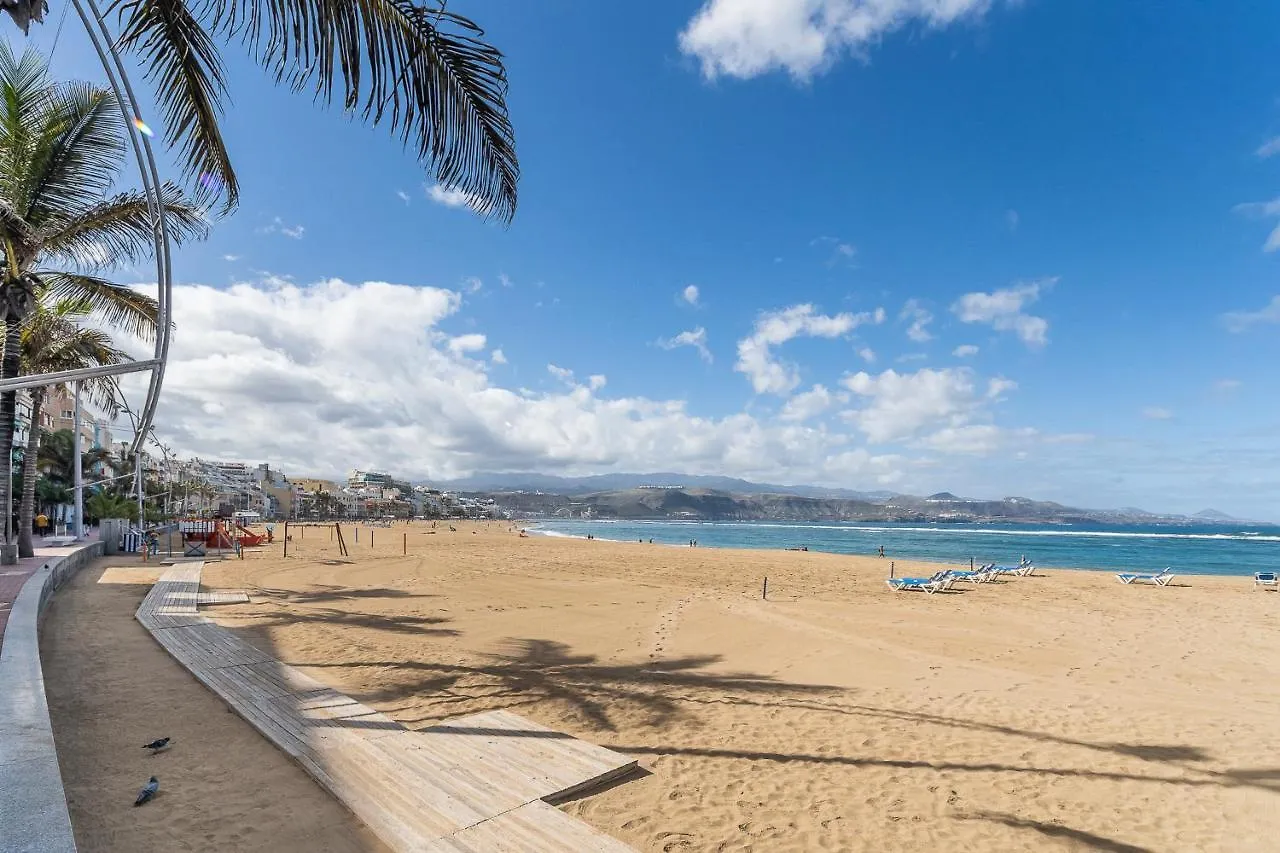 Moderno Apto En Playa De Las Canteras Con Parking! 라스팔마스